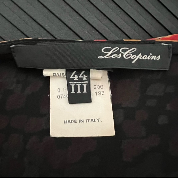 LES COPAINS Made In Italy 100% Silk Midi Skirt Geometric Retro Hipster Fall 44 - Picture 10 of 12